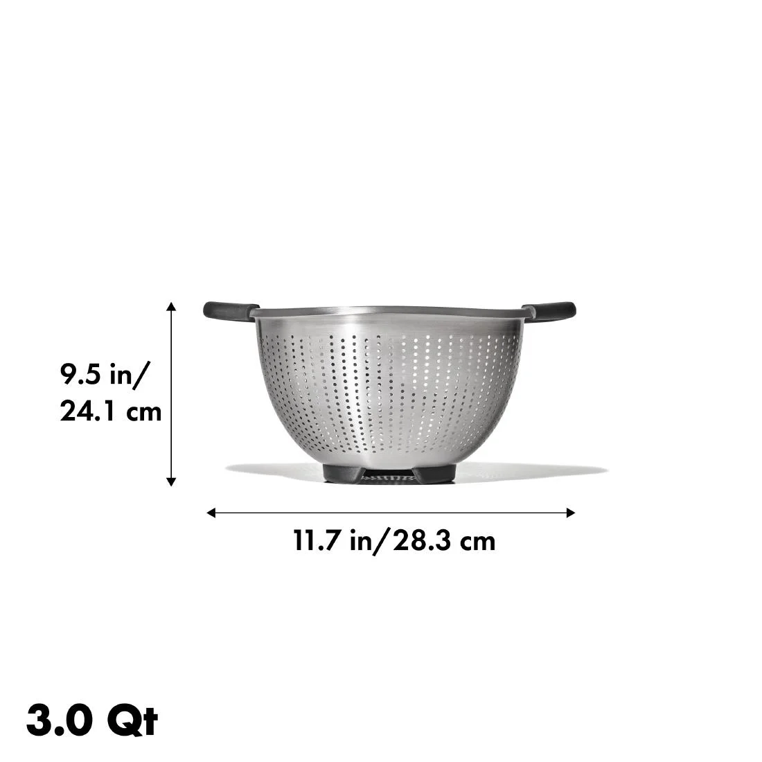 OXO Steel Colander 2.8Ltr - Image 3