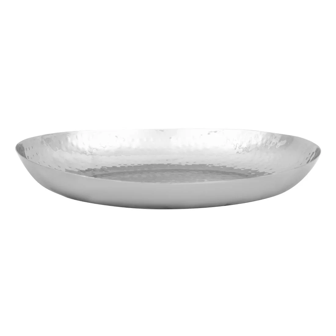 Olympia Hammered Stainless Steel Oval Dish 280x230mm - Image 4