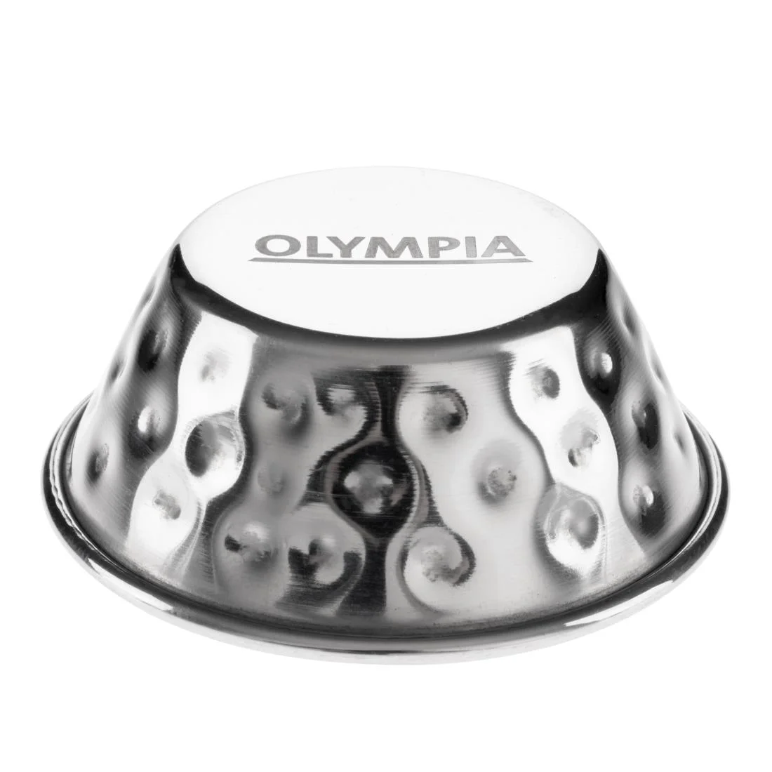 Olympia Hammered Stainless Steel Sauce Cups 45ml (12 Pack) - Image 4
