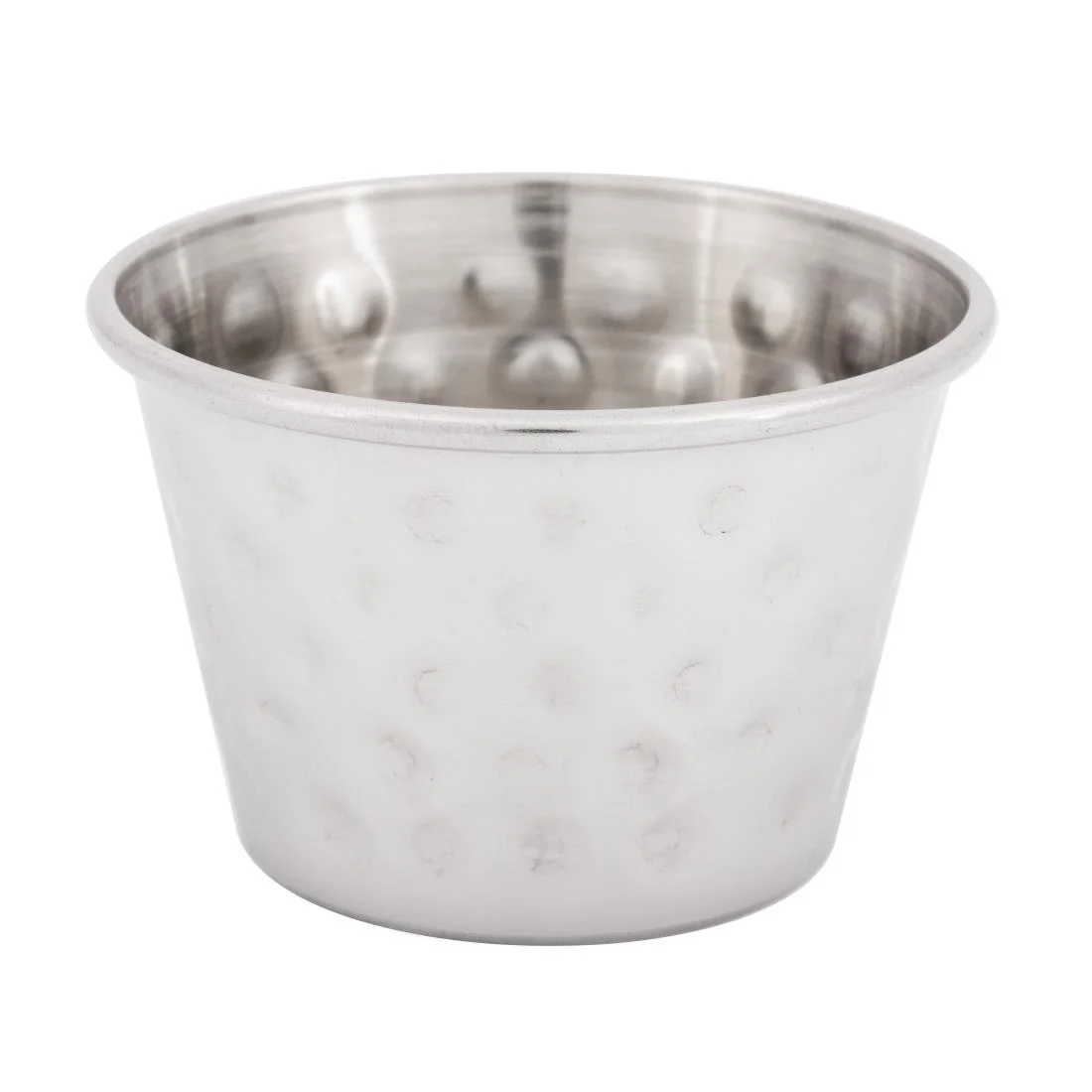 Olympia Hammered Stainless Steel Sauce Cups 70ml (12 Pack) - Image 2