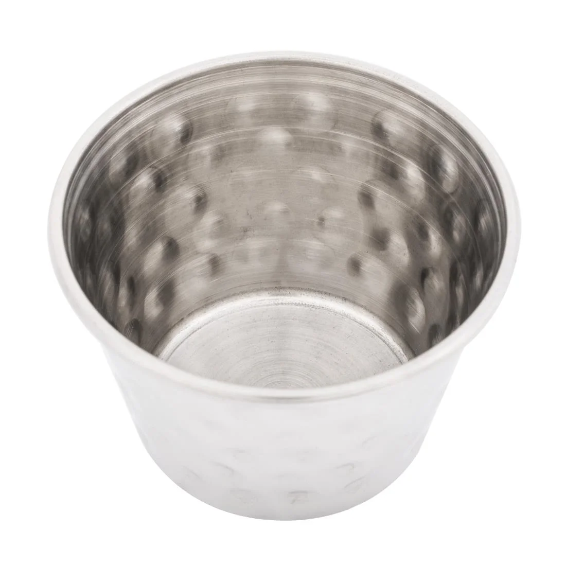 Olympia Hammered Stainless Steel Sauce Cups 70ml (12 Pack) - Image 3