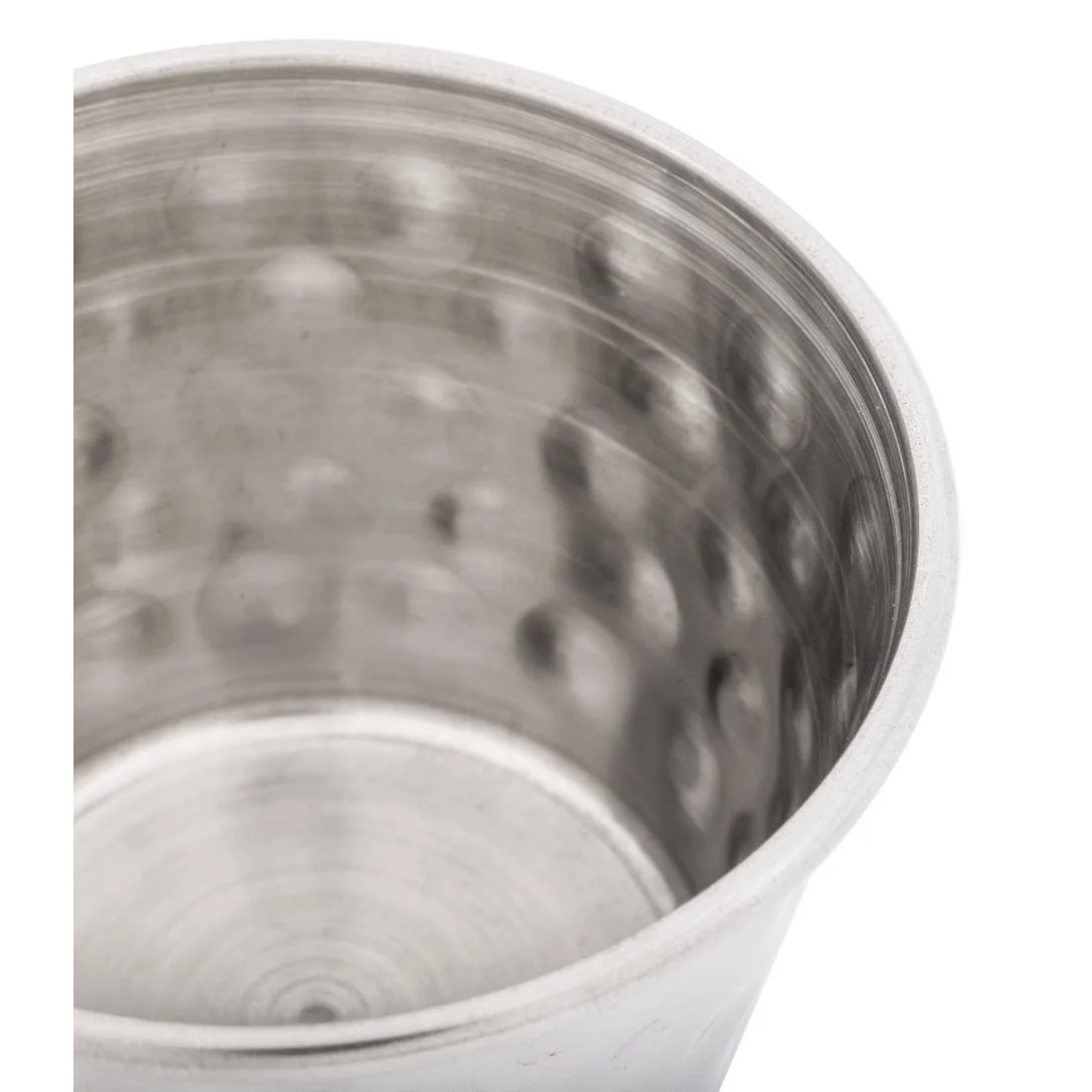 Olympia Hammered Stainless Steel Sauce Cups 70ml (12 Pack) - Image 4
