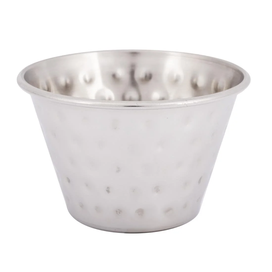 Olympia Hammered Stainless Steel Sauce Cups 115ml (12 Pack) - Image 2