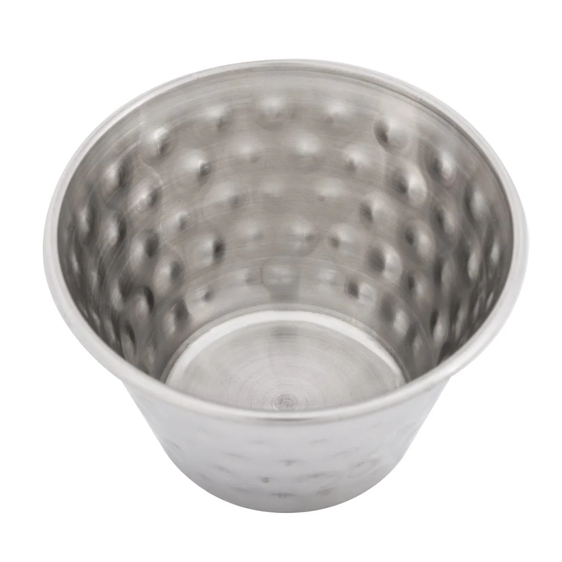 Olympia Hammered Stainless Steel Sauce Cups 115ml (12 Pack) - Image 3