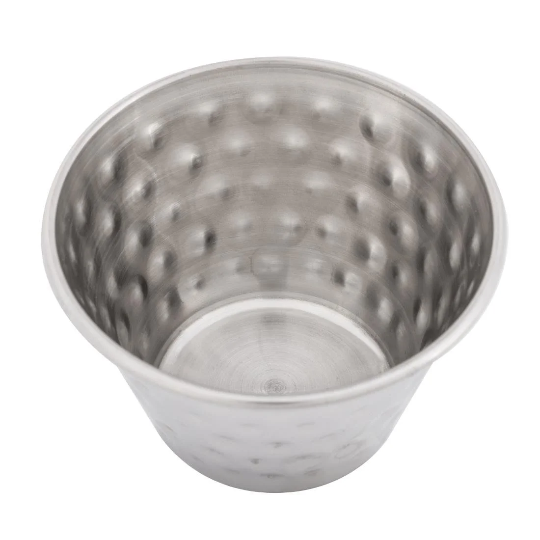 Olympia Hammered Stainless Steel Sauce Cups 115ml (12 Pack) - Image 3