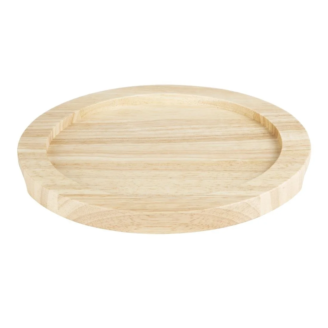 Olympia Cast Iron Round Eared Dish Hevea Board 235mm - Image 1