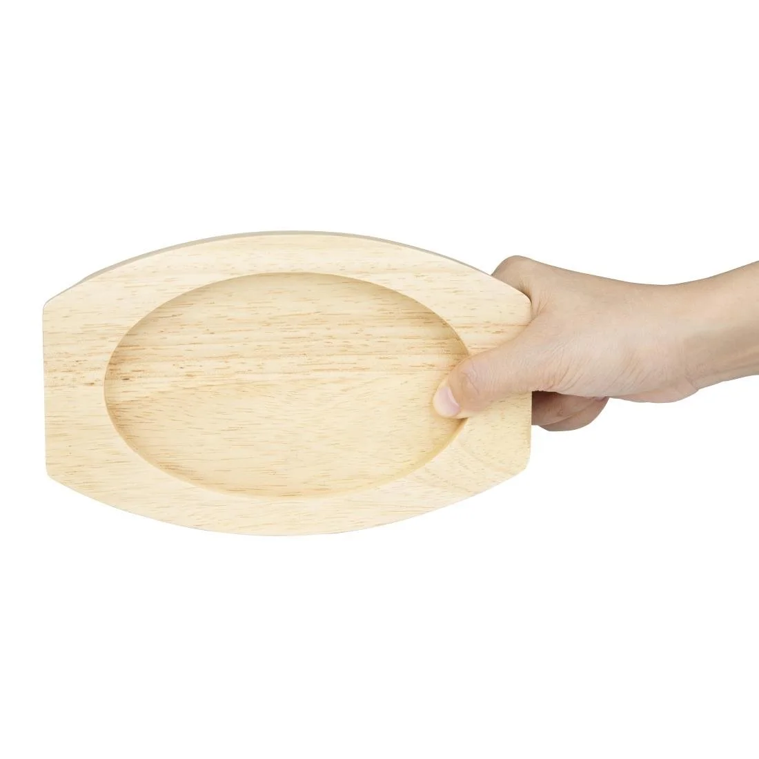 Olympia Cast Iron Oval Eared Dish Hevea Board 210x120mm - Image 5