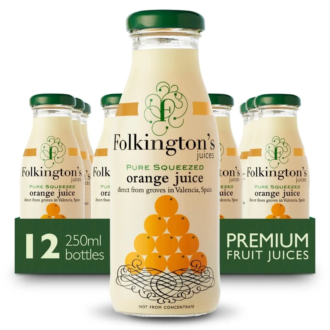 Folkington's Juices Orange Glass Bottle 250ml (12 Pack) - Image 6