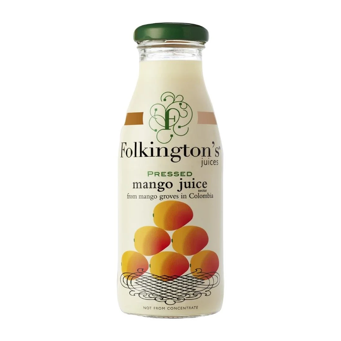 Folkington's Juices Mango Glass Bottle 250ml (12 Pack)
