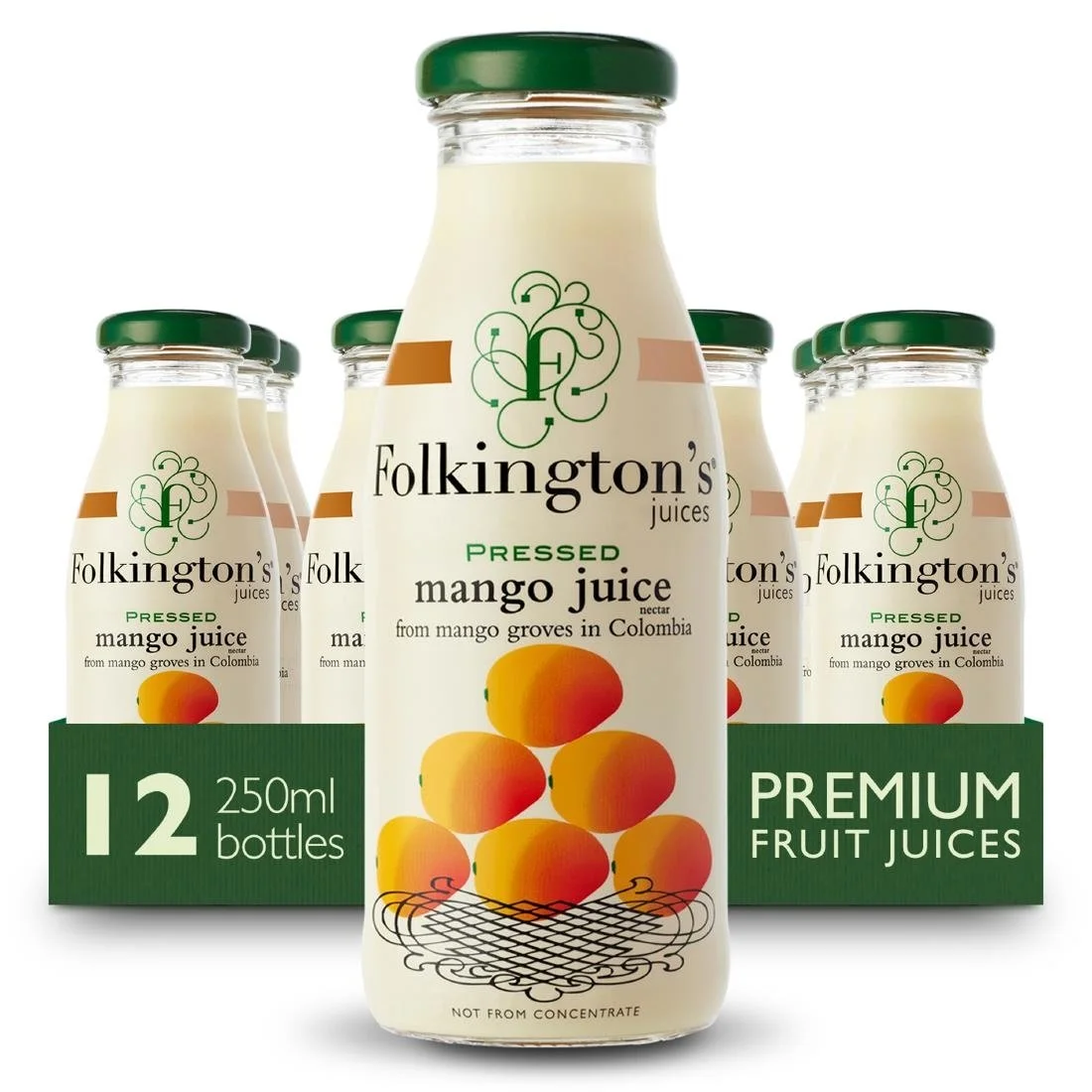 Folkington's Juices Mango Glass Bottle 250ml (12 Pack) - Image 6