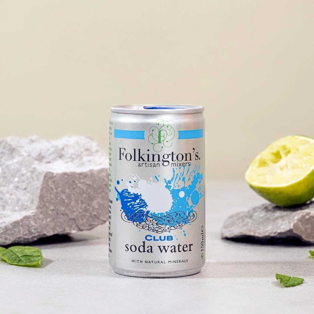 Folkington's Club Soda Can 150ml (24 Pack) - Image 3