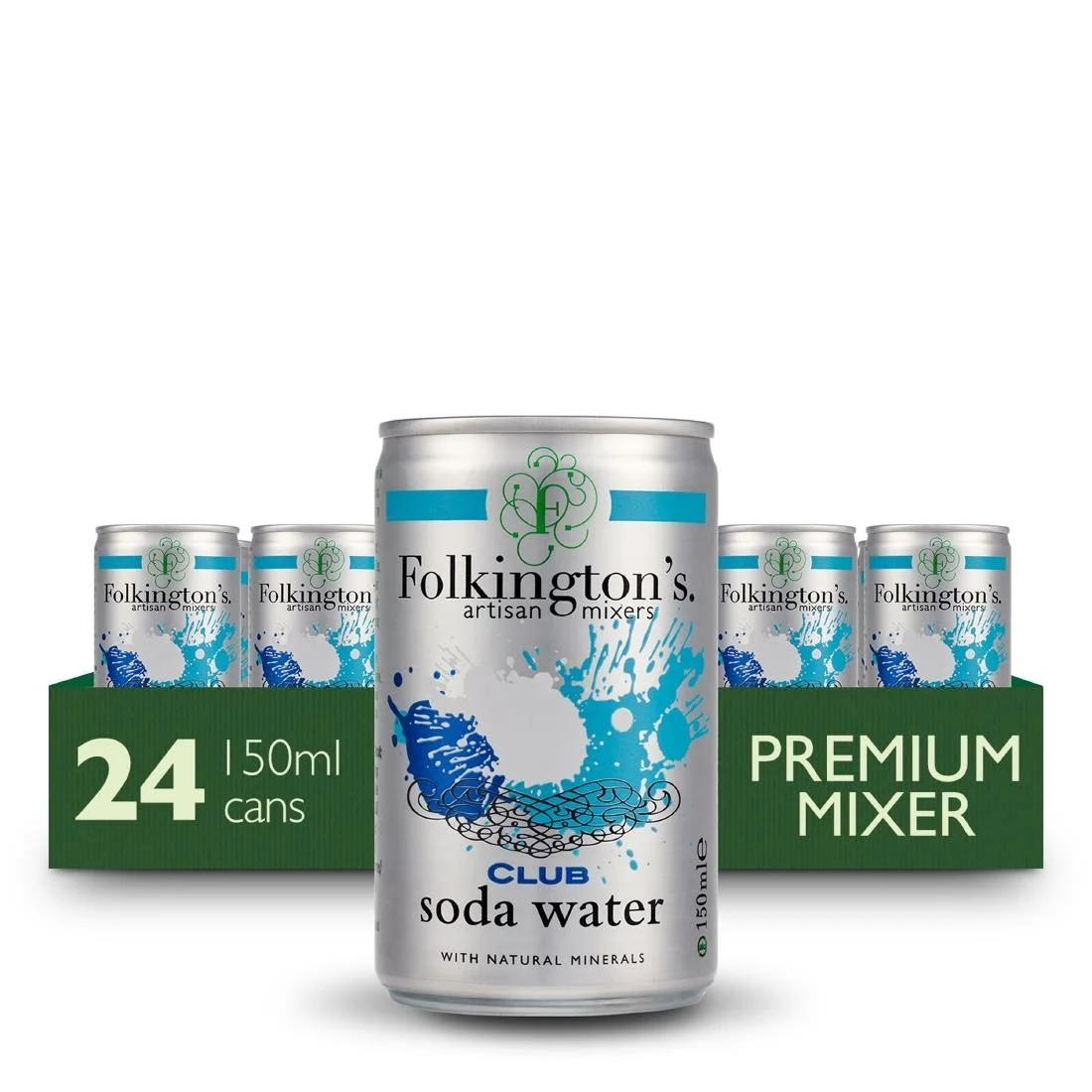 Folkington's Club Soda Can 150ml (24 Pack) - Image 5