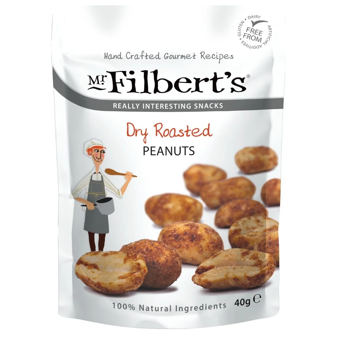 Mr Filbert's Dry Roasted Peanuts 40g (20 Pack)