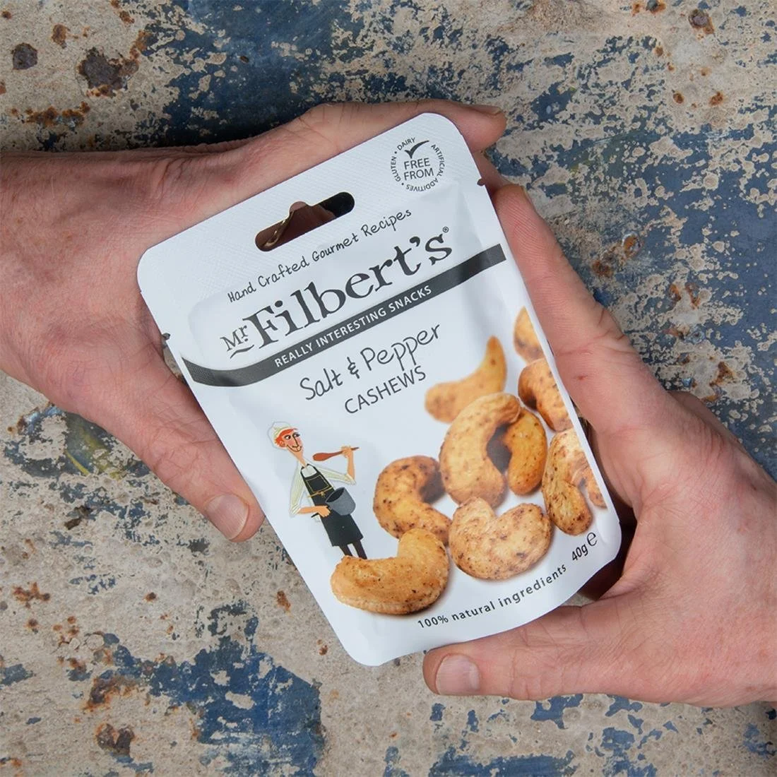 Mr Filbert's Salt & Pepper Cashews 40g (20 Pack) - Image 4