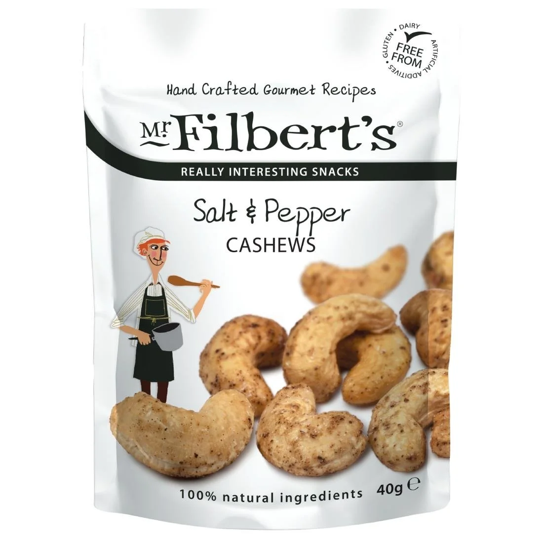 Mr Filbert's Salt & Pepper Cashews 40g (20 Pack)