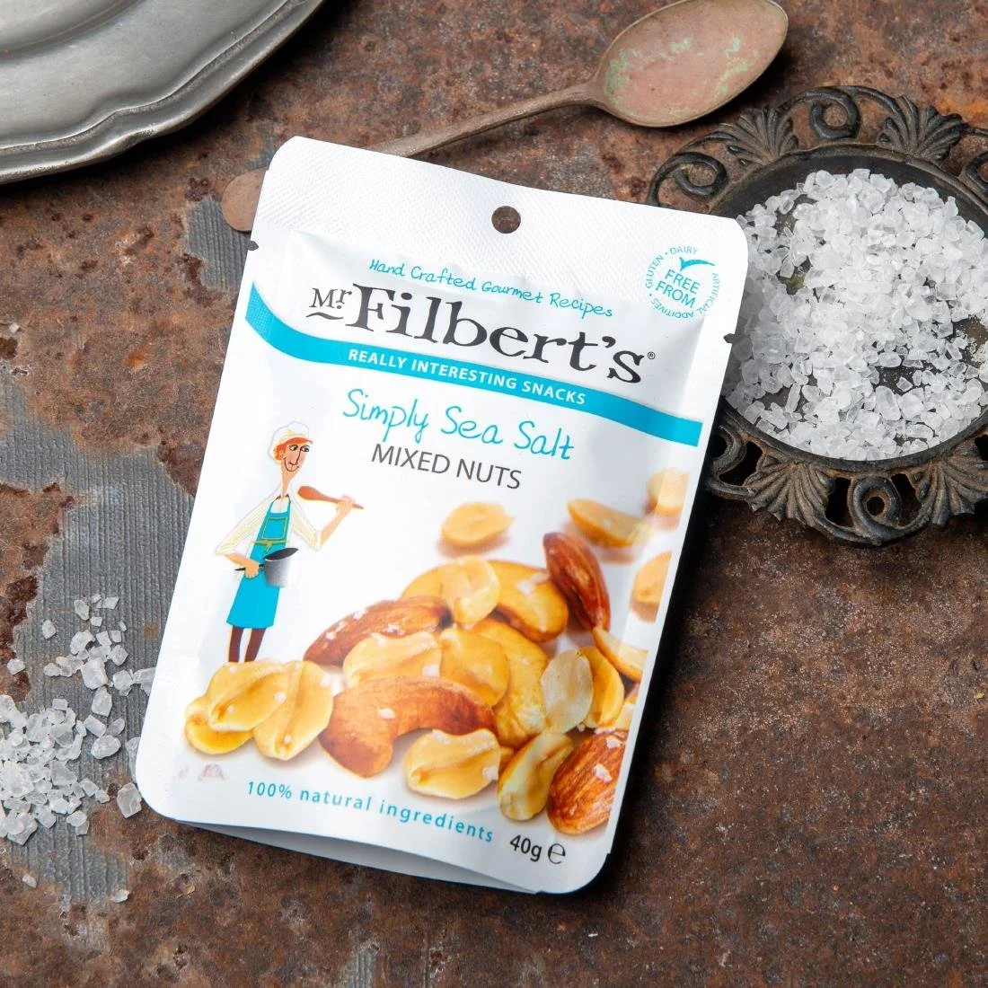 Mr Filbert's Simply Sea Salt Mixed Nuts 40g (20 Pack) - Image 3