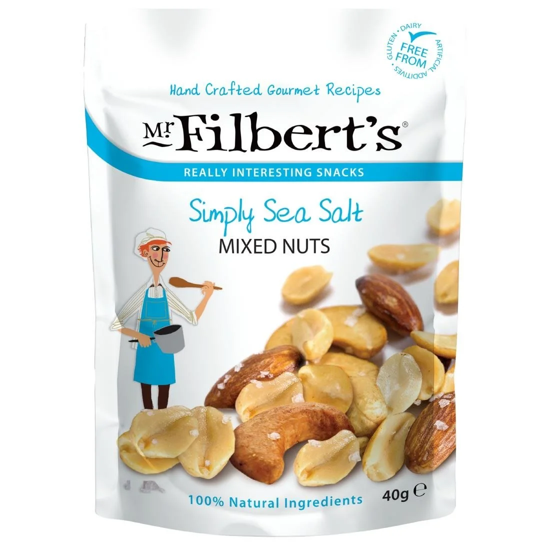 Mr Filbert's Simply Sea Salt Mixed Nuts 40g (20 Pack)