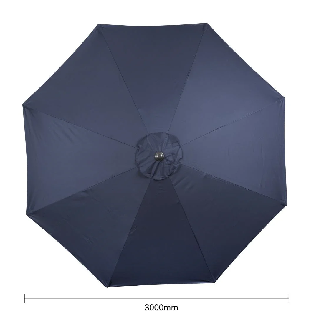 Bolero Seville Round Parasol 3m Diameter Navy Blue - Image 6
