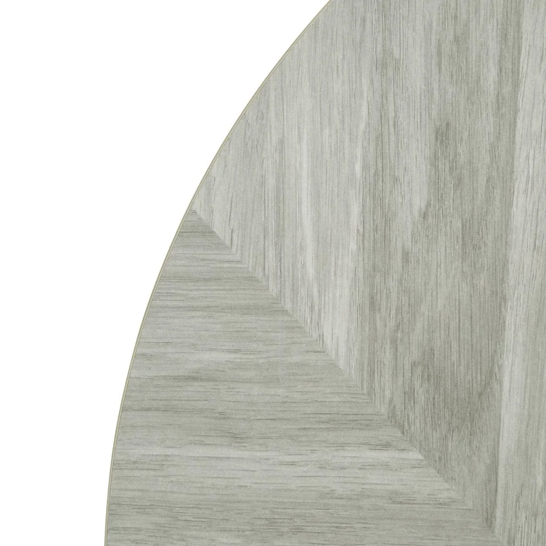 Bolero Pre-Drilled Round Table Top Chevron Design 600mm - Image 3