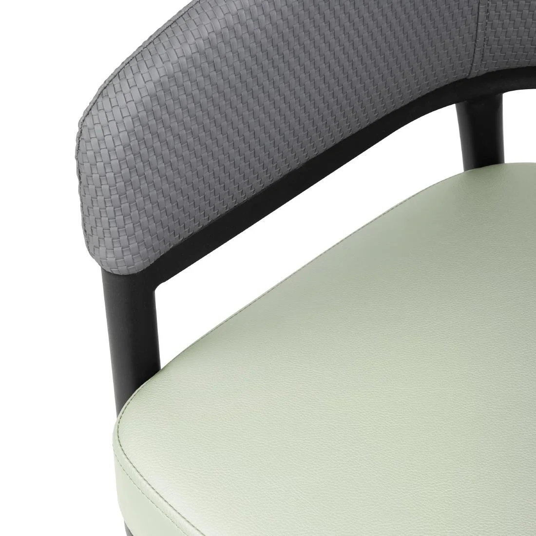 Bolero Meridian Interior Chairs - Pistachio Grey (2 Pack) - Image 2