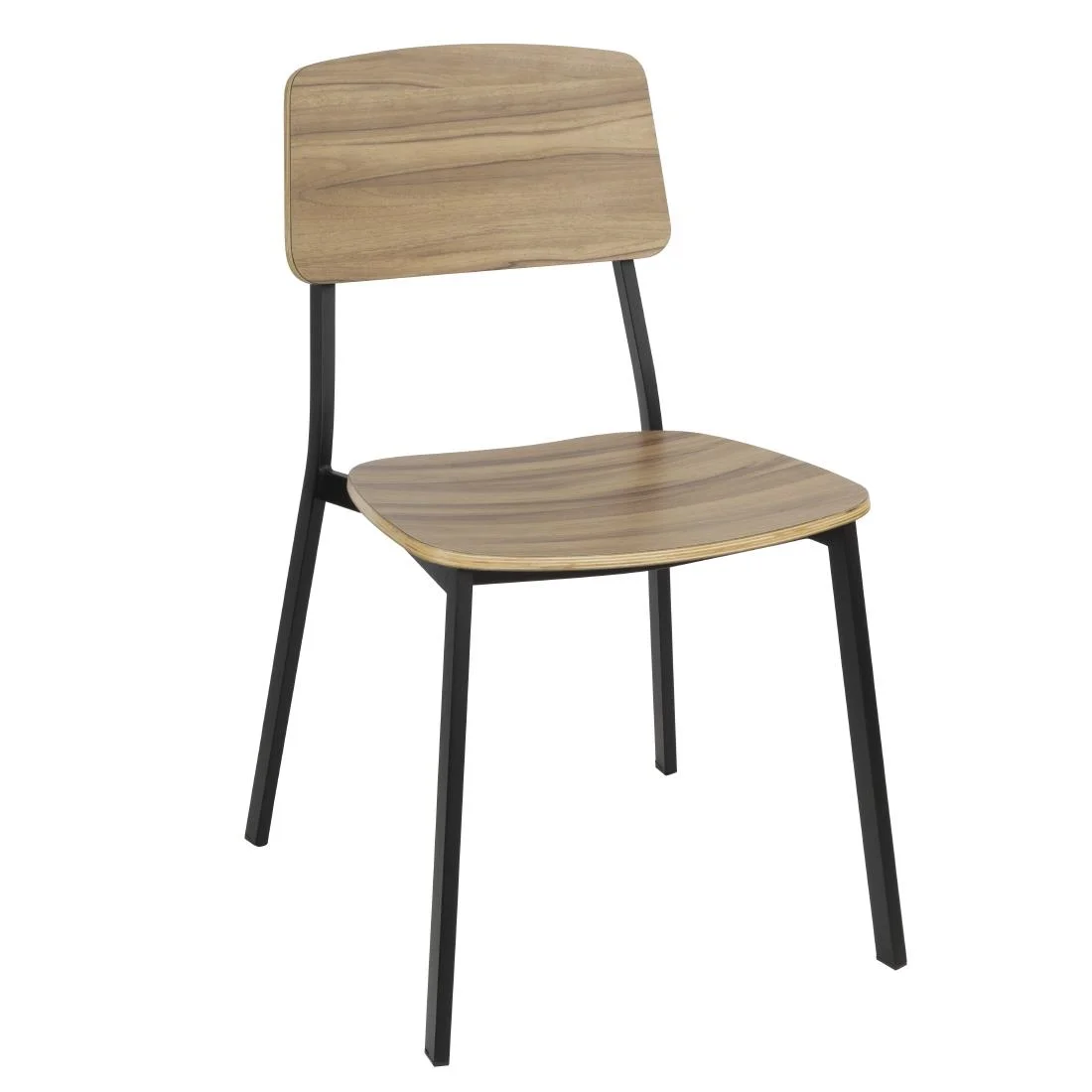 Bolero Beaufort Wooden Interior Dining Chairs (Pack of 2) - Image 1