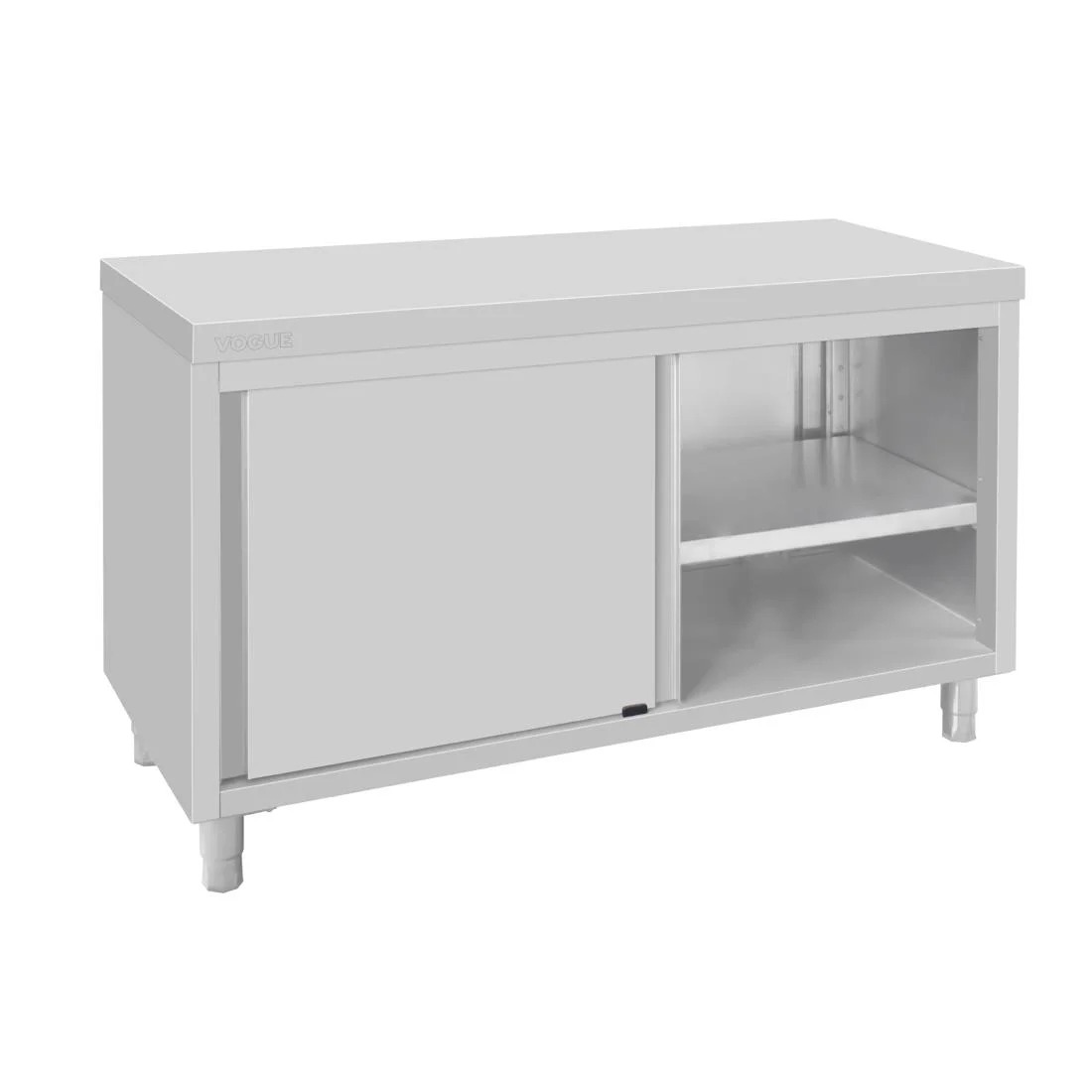 Vogue Standing Floor Cupboard Stainless Steel 900x1500x600mm - Image 4