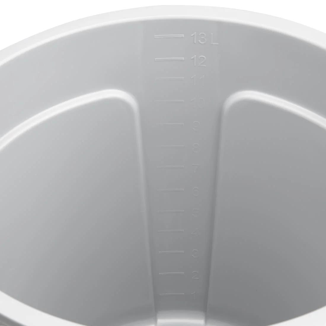 Jantex Grey Graduated Bucket with Pouring Lip 14ltr - Image 4