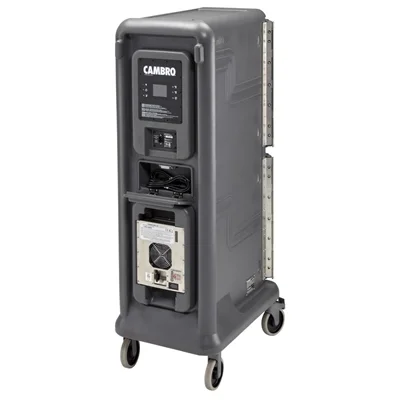 Cambro Ultra Pro Cart Tall Two Door Hot and Cold Food Cart Charcoal Grey - Image 2