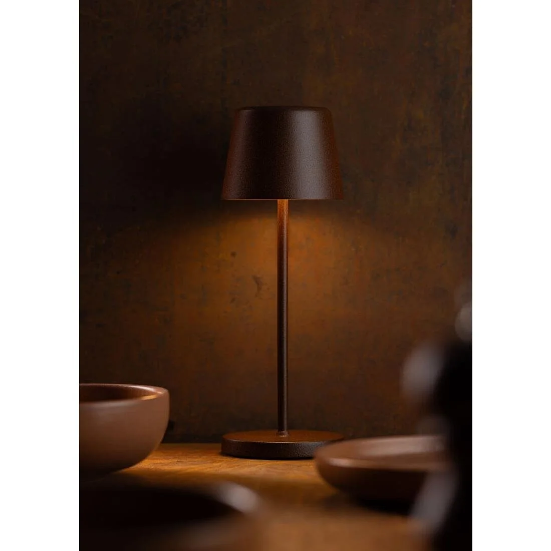 Utopia Bermuda LED Cordless Table Lamp 320mm Corten (6 Pack) - Image 2