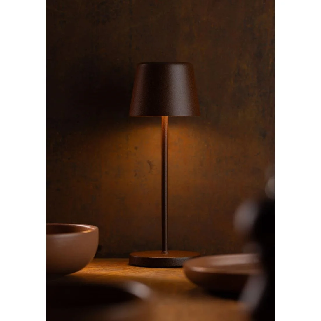 Utopia Bermuda LED Cordless Table Lamp 320mm Corten (6 Pack) - Image 2