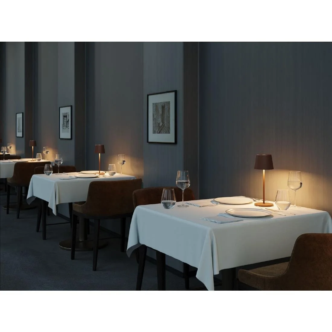 Utopia Bermuda LED Cordless Table Lamp 320mm Corten (6 Pack) - Image 5