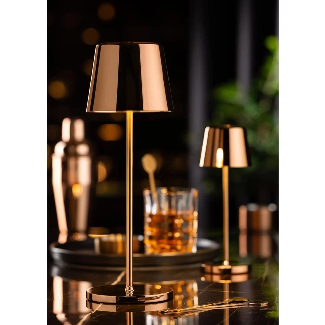 Utopia Bermuda LED Cordless Table Lamp 320mm Copper (6 Pack) - Image 2
