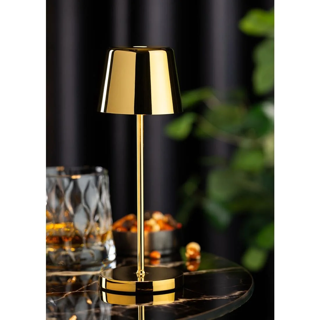 Utopia Bermuda Micro LED Cordless Table Lamp 210mm Gold (6 Pack) - Image 2