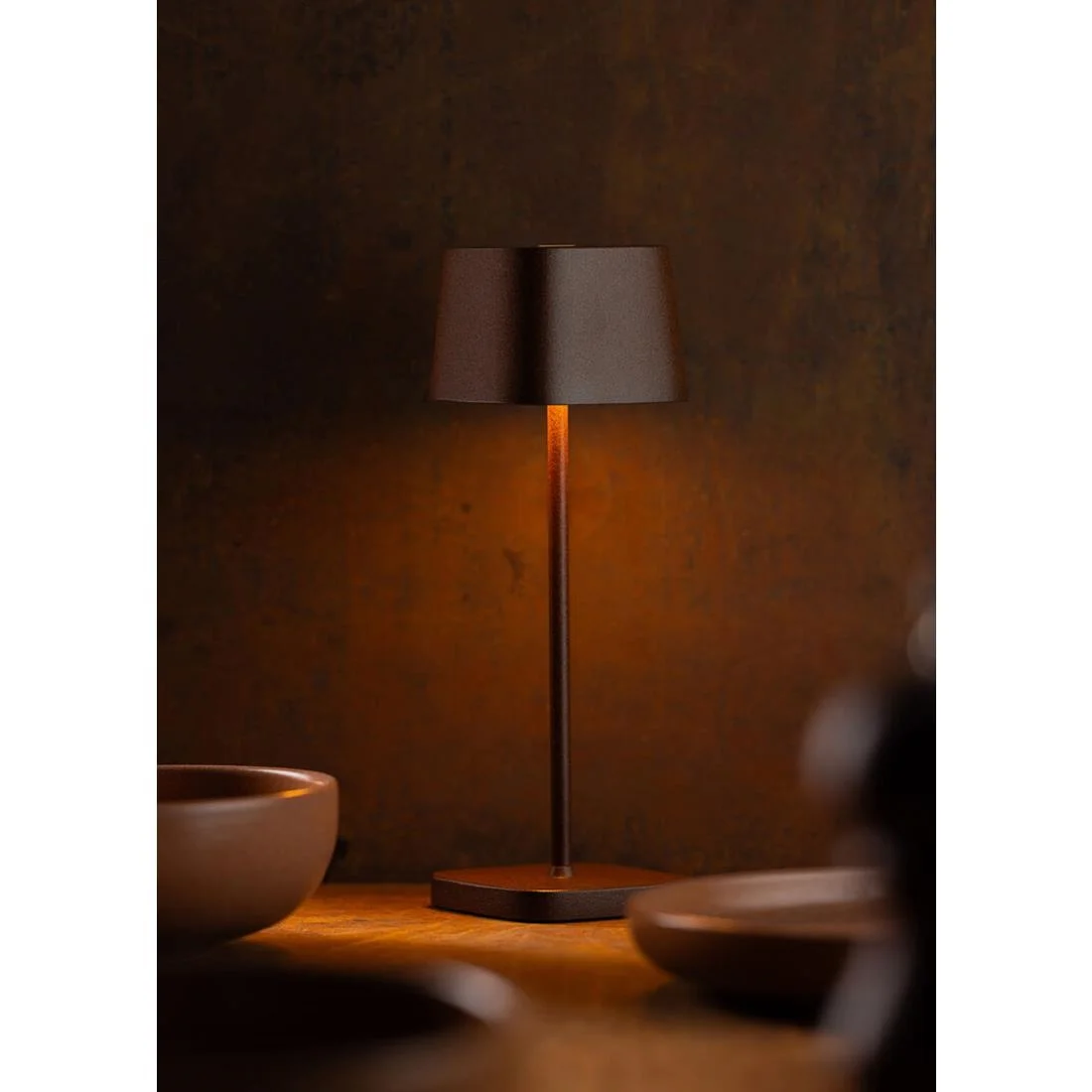 Utopia Montego LED Cordless Table Lamp 300mm Corten (6 Pack) - Image 2
