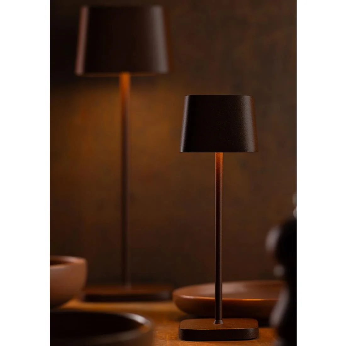 Utopia Montego Micro LED Cordless Table Lamp 200mm Corten (6 Pack) - Image 5