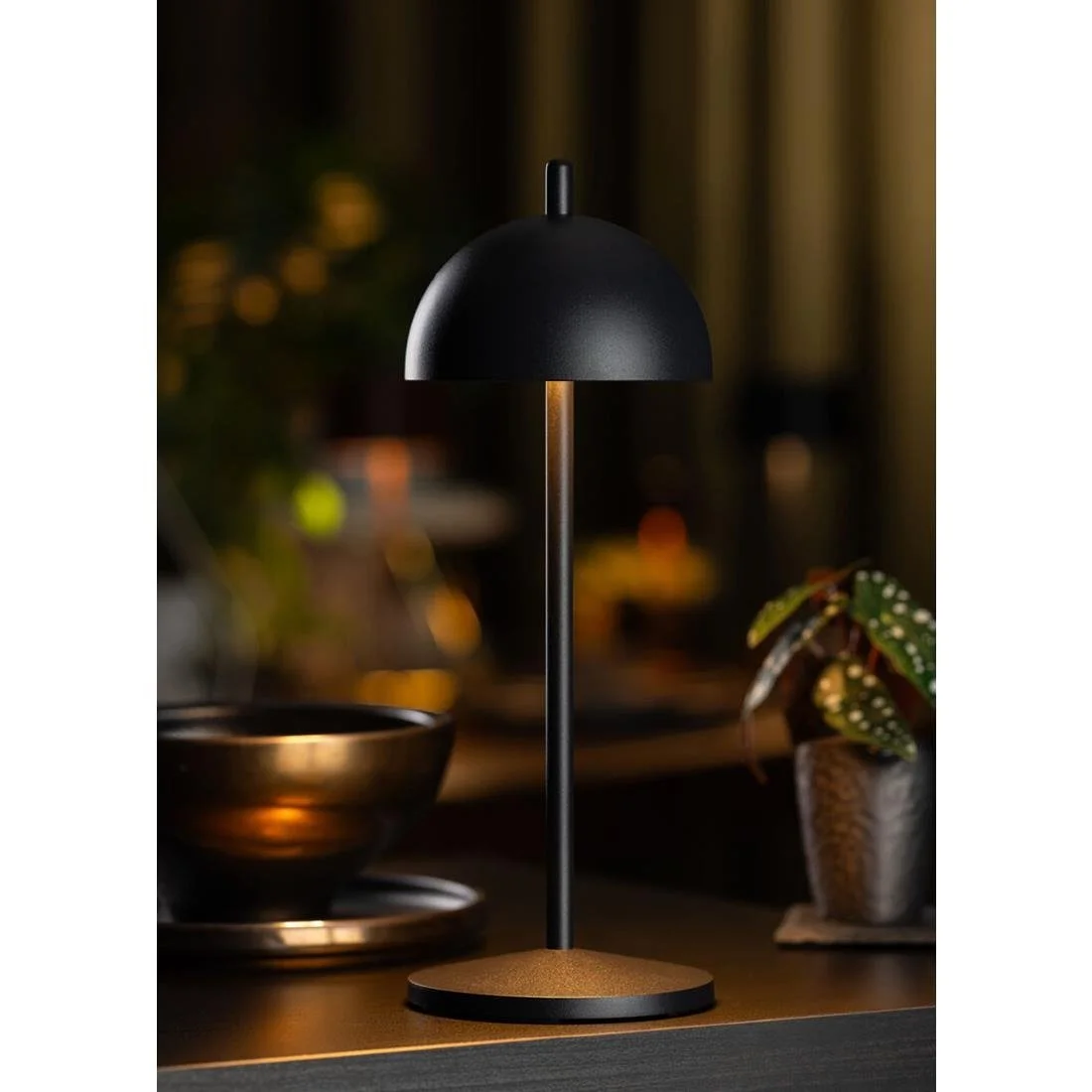 Utopia Antigua LED Cordless Table Lamp 300mm Black (6 Pack) - Image 2