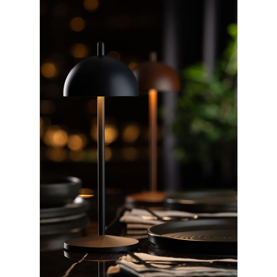 Utopia Antigua Micro LED Cordless Table Lamp 200mm Corten (6 Pack) - Image 4