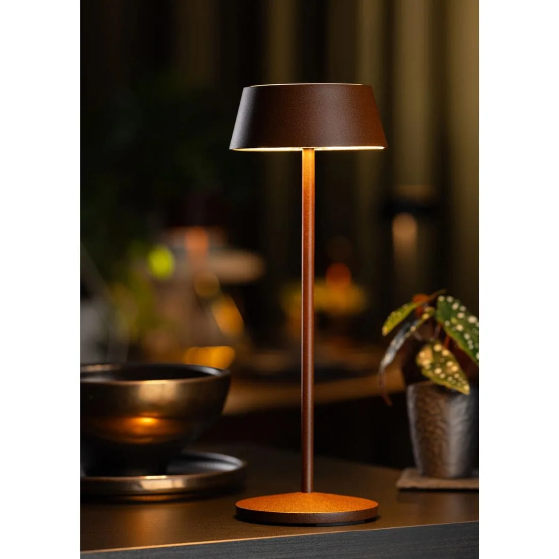 Utopia Martinique LED Cordless Table Lamp 300mm Corten (6 Pack) - Image 2