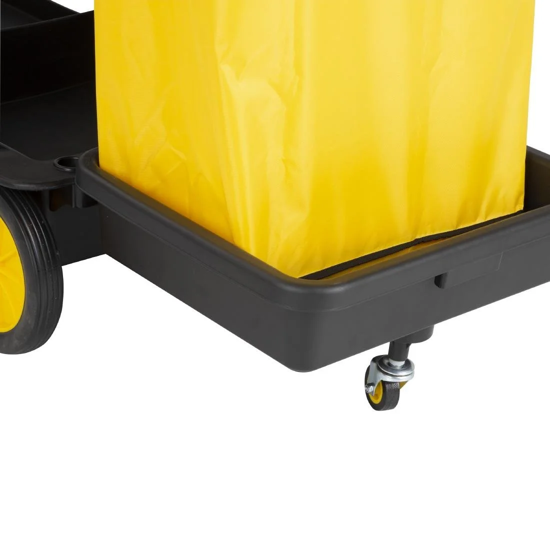 Jantex Cleaning Trolley Black with Lockable Cabinet - Image 3