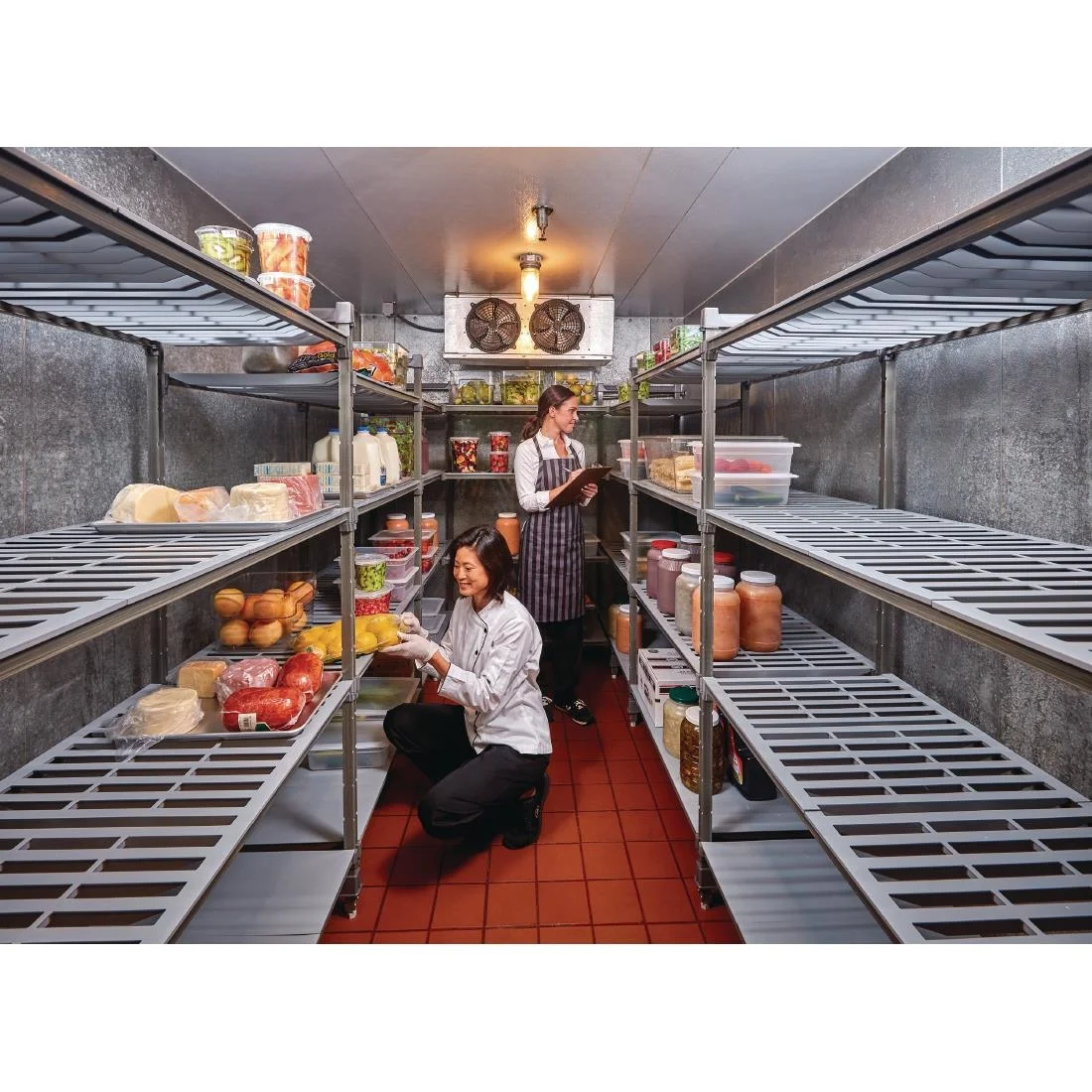 Cambro Camshelving Basics Plus Add-On Unit 4 Tier With Vented Shelves 1630H x 460D mm - Image 3