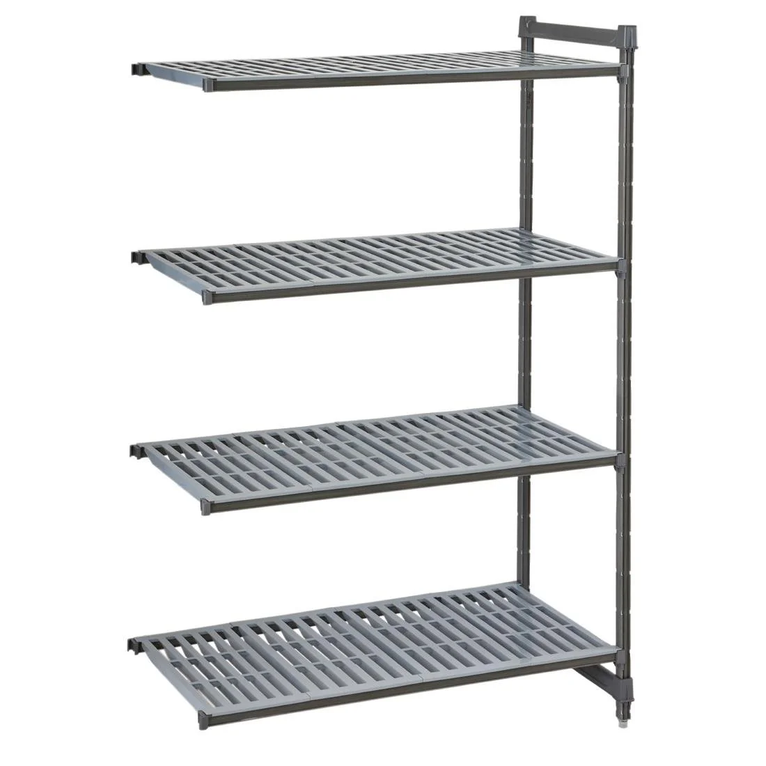 Cambro Camshelving Basics Plus Add-On Unit 4 Tier With Vented Shelves 1630H x 610D mm - Image 1