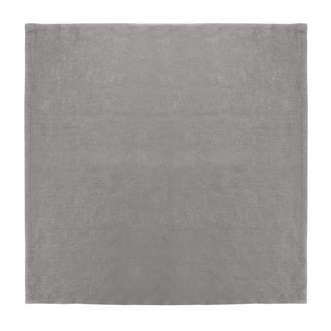 Olympia Linen Table Napkin Grey 400x400mm (12 Pack) - Image 1