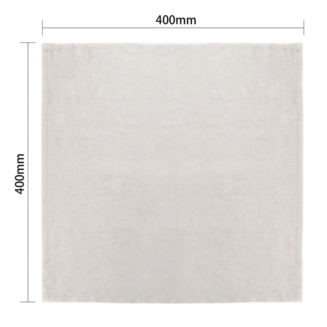 Olympia Linen Table Napkin Sand 400x400mm (12 Pack) - Image 4