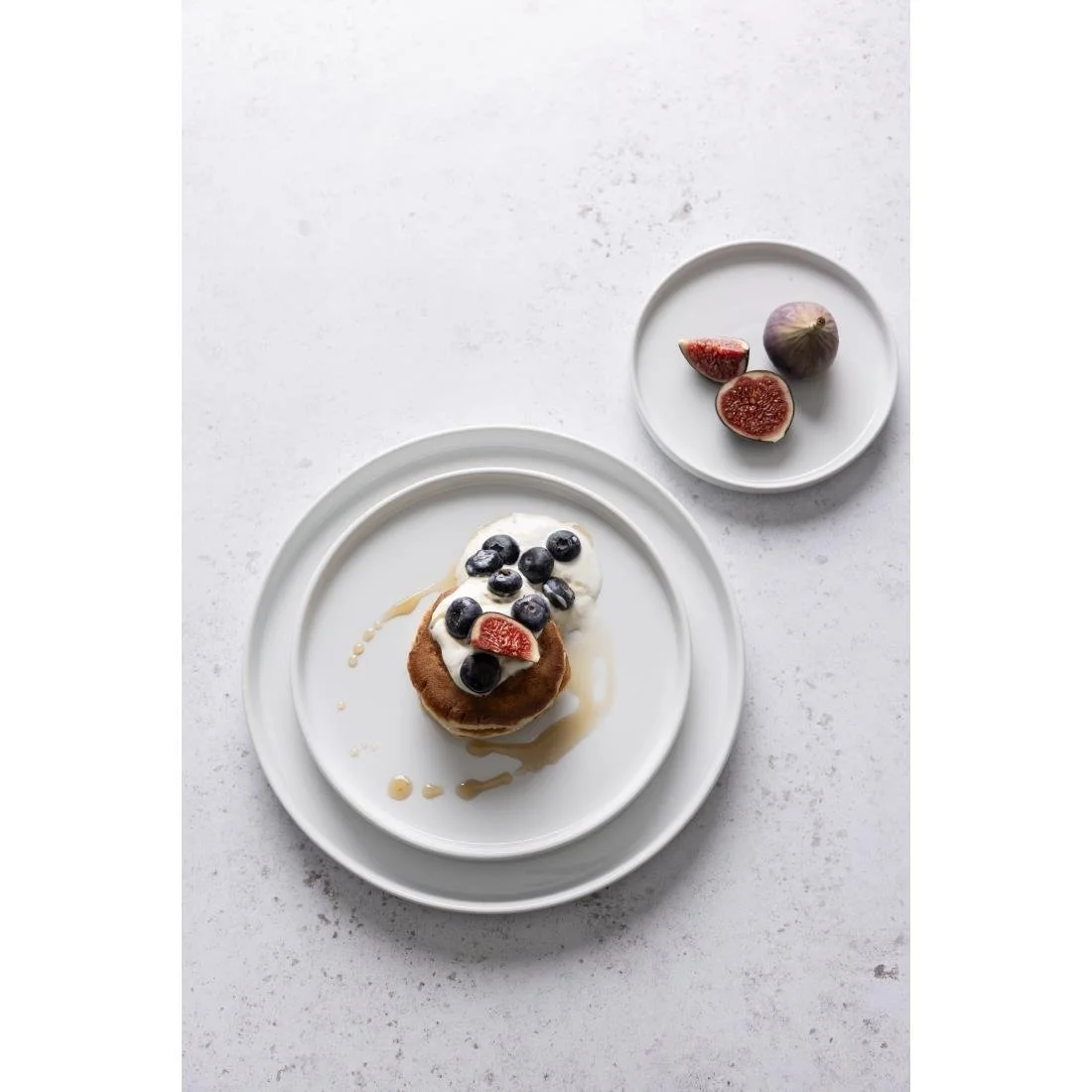 Olympia Whiteware Flat Round Plates 150mm (6 Pack) - Image 4