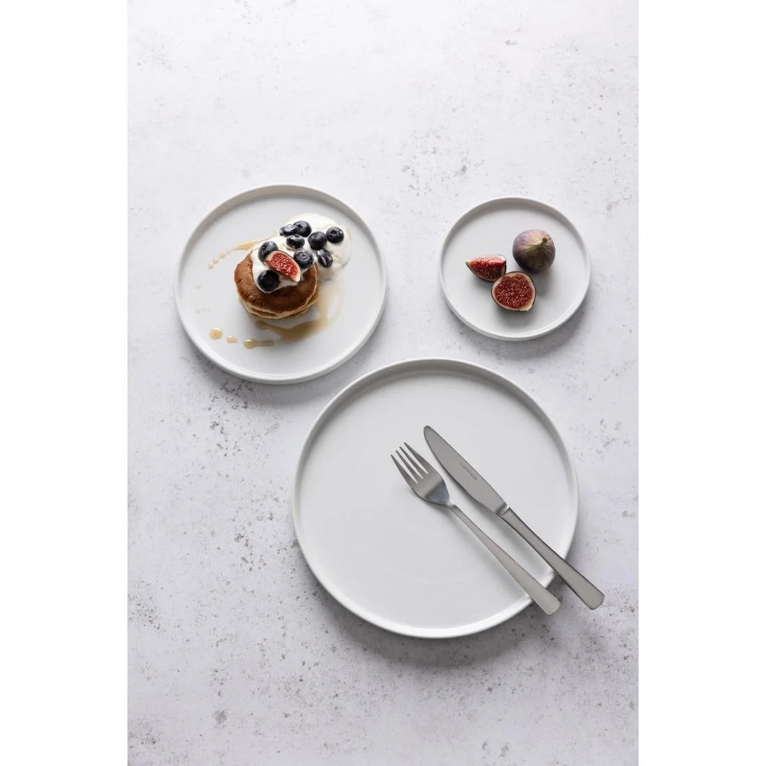 Olympia Whiteware Flat Round Plates 150mm (6 Pack) - Image 8