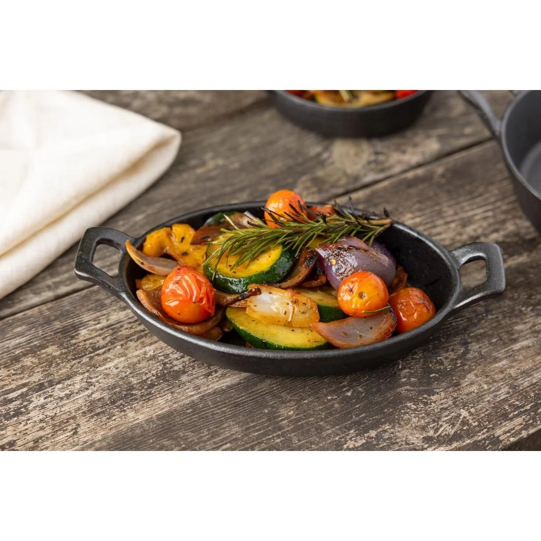 Olympia Cast Iron Oval Eared Dish 180x120mm - Image 7