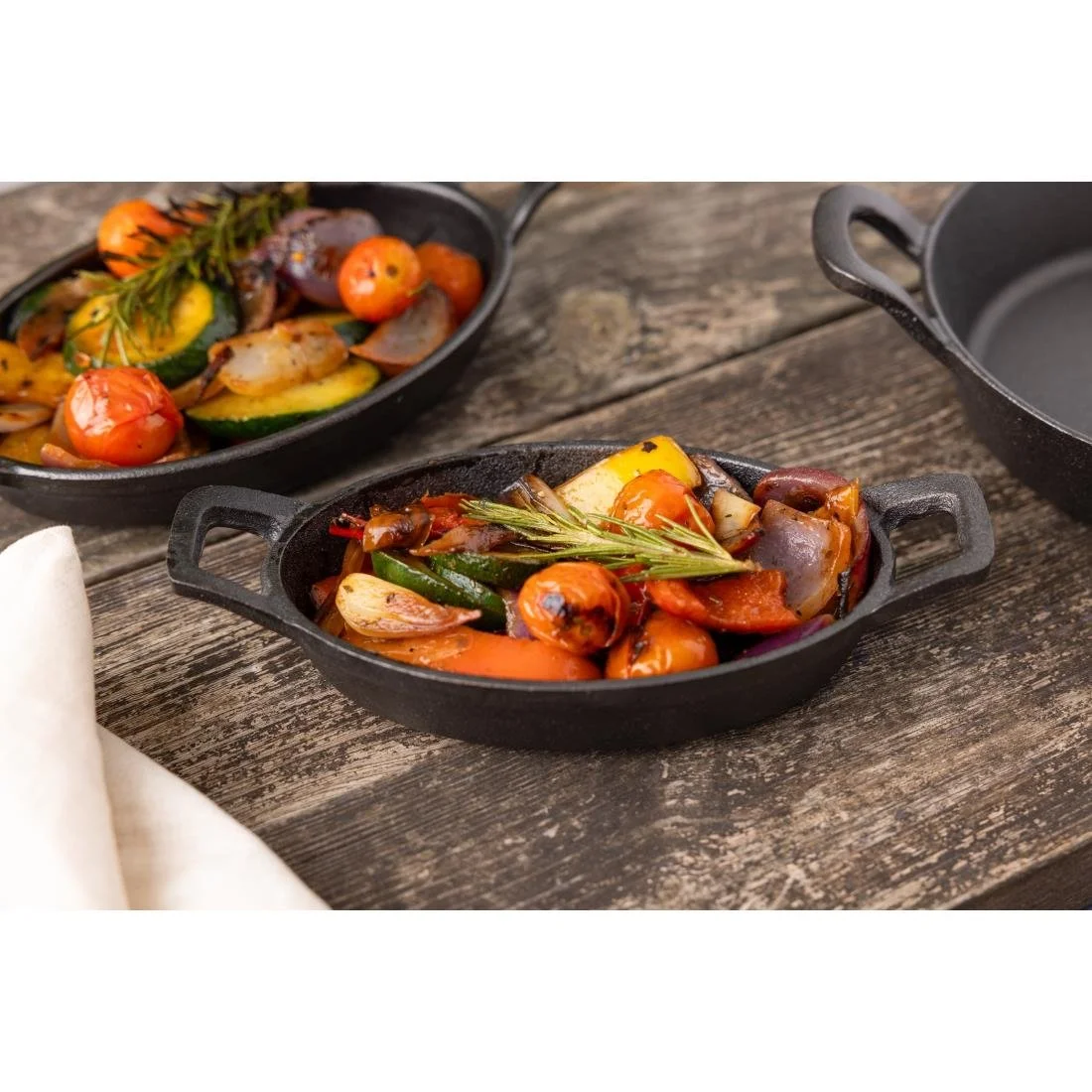 Olympia Cast Iron Oval Eared Dish 150x100mm - Image 7