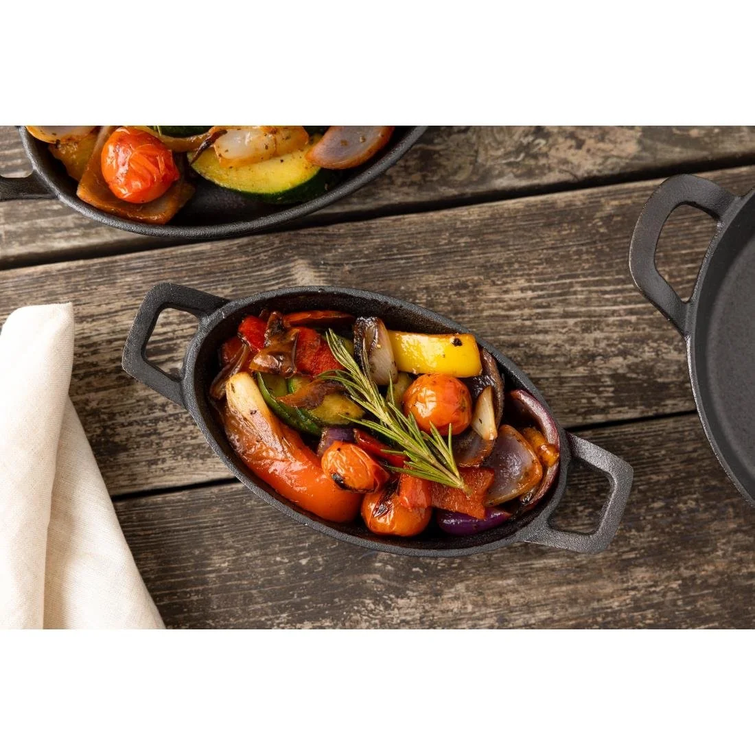 Olympia Cast Iron Oval Eared Dish 150x100mm - Image 8