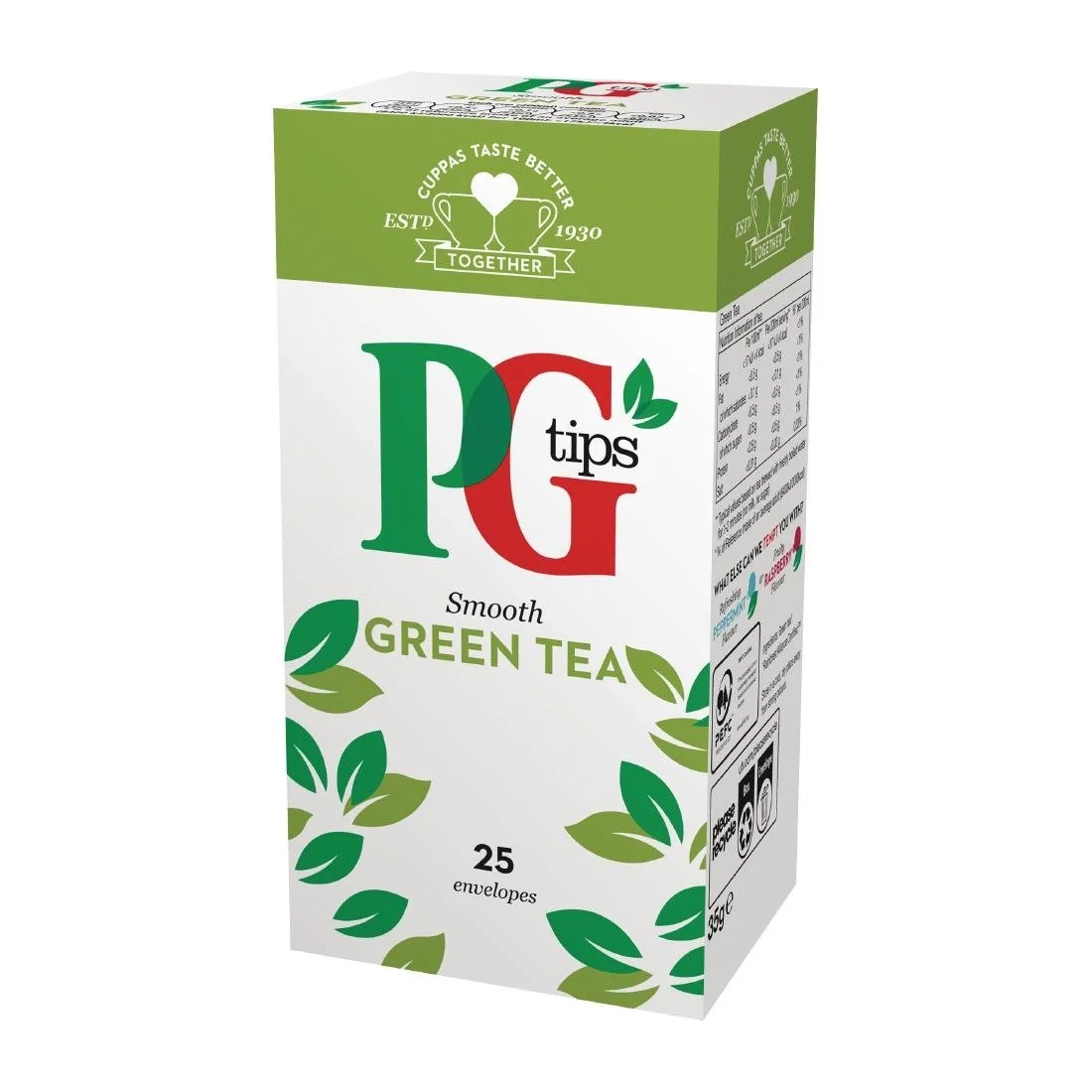 PG Tips Green Tea Enveloped Tea Bags (25 Pack)