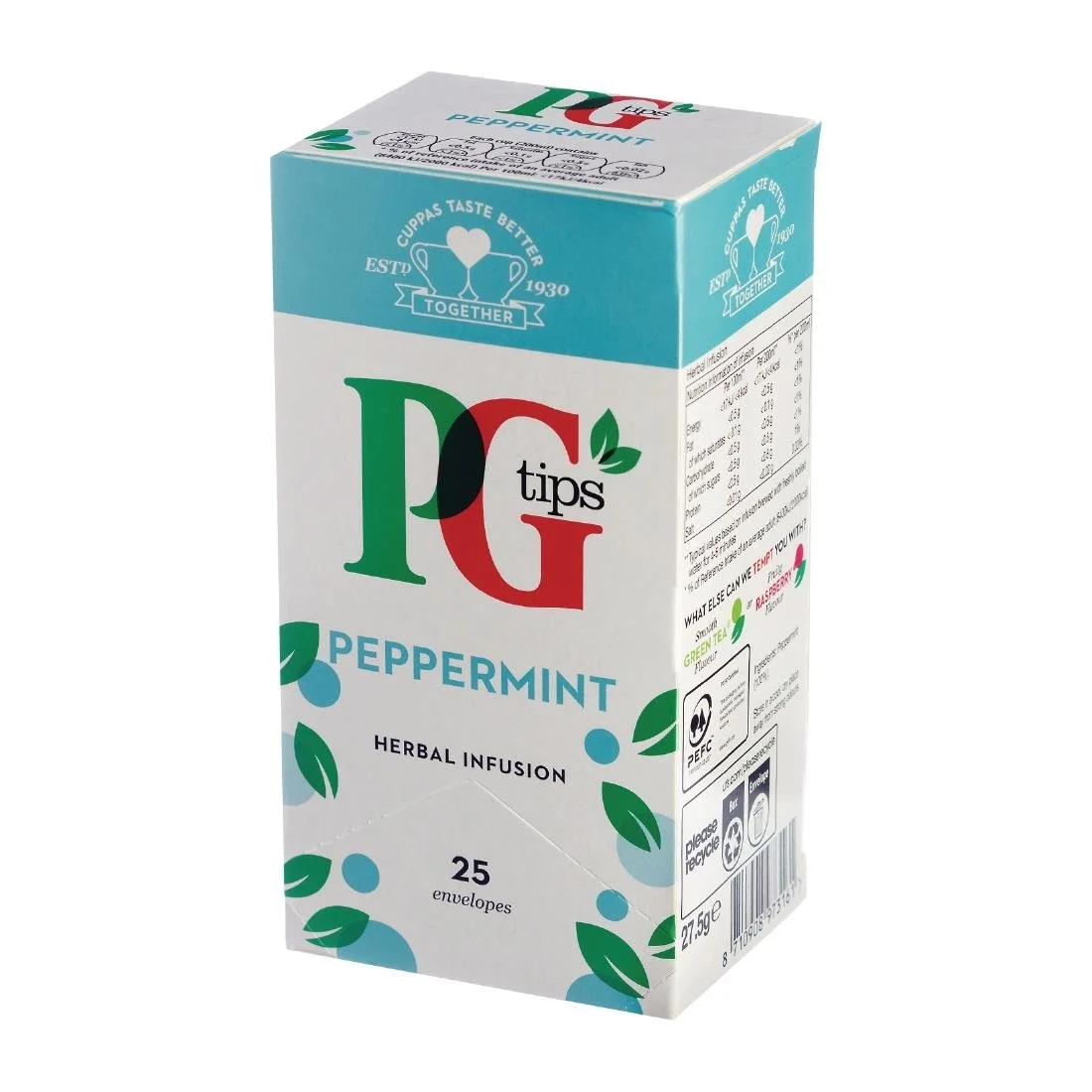 PG Tips Peppermint Enveloped Tea Bags (25 Pack)